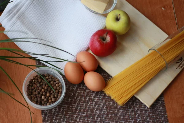 Sets Zum Kochen Italienischer Speisen — Stockfoto