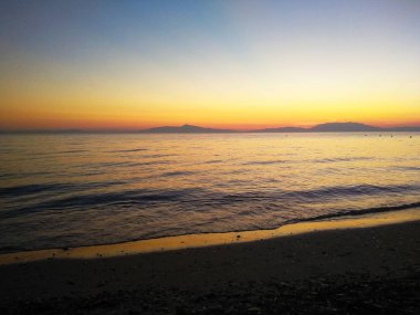 Yaz aylarında Halkidikya'deki/daki oteller günbatımı