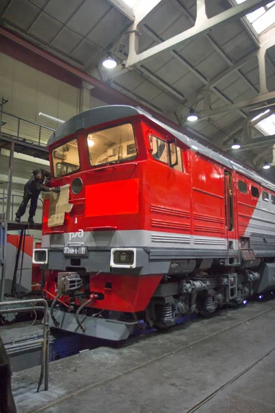 Los Costes Locomotora Reparación — Foto de Stock