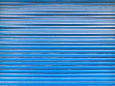 arka plan için mavi rulo kapı tam kare çekim