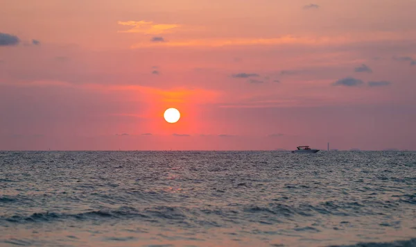 Tropische Zee Zonsondergang — Stockfoto