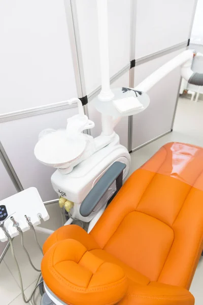 Dental clinic. Reception, examination of the patient. Teeth care. Modern interior of the dental clinic