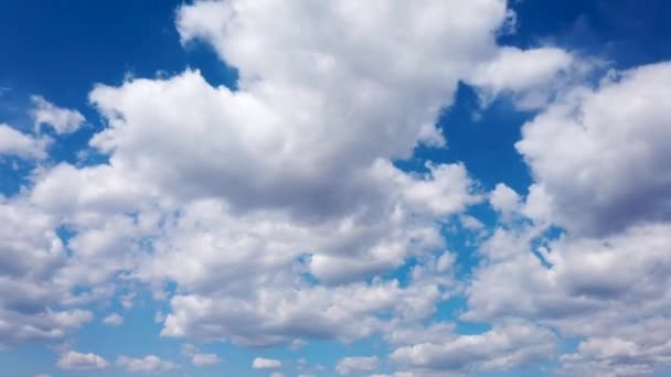 Dinámico lapso de tiempo de nubes flotantes en el cielo — Vídeos de Stock