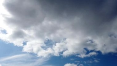 Fırtına bulutlarının oluşumunun dinamik hızlandırılmış videosu. Bulutlu hava