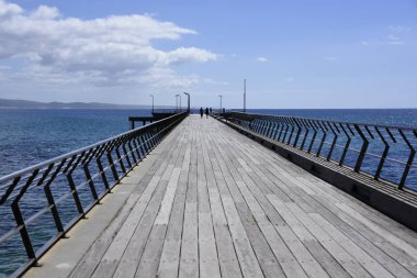 Lorne Great Ocean Road kumsalda iskeleye
