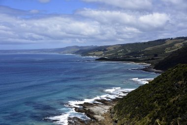 Kayalıklarla ve Cape Patton, büyük okyanus yolu su