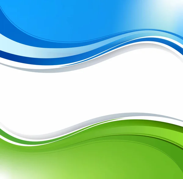abstract background of blue and green waves