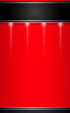 Dikey kırmızı arka plan asma ile