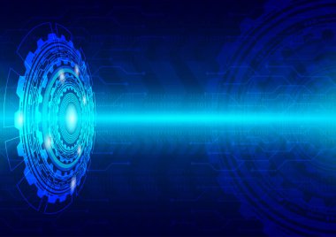 Yüksek teknoloji teknoloji kavramı, arka plan. Web siteleri, uygulamaları ve grafik dekorasyon illüstrasyon kullanın.