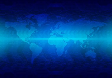 Yüksek teknoloji teknoloji kavramı, arka plan. Web siteleri, uygulamaları ve grafik dekorasyon illüstrasyon kullanın.