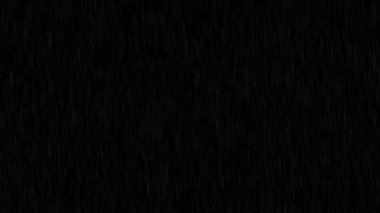 Rüzgarlı, CGI hareketli, görsel efektli animasyon yağış döngüsü, video eklemek için harmanlama kipi.