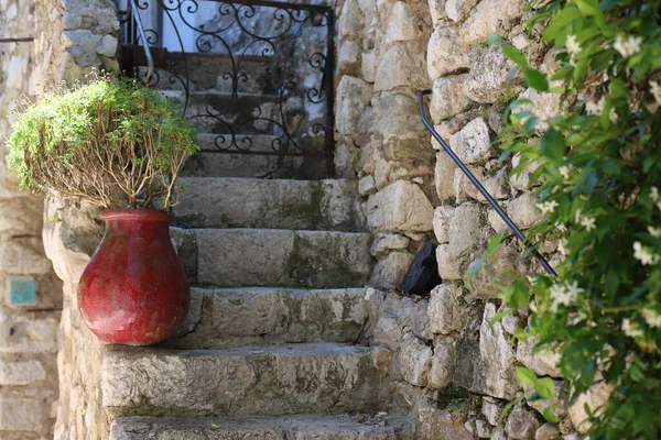 Vackra Delar Arkitektur Och Utsikt Över Staden Eze Provence Frankrike — Stockfoto