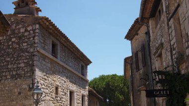 Saint-Paul-de-Vence, Provence, Fransa mimarisinin güzel unsurları ve manzarası