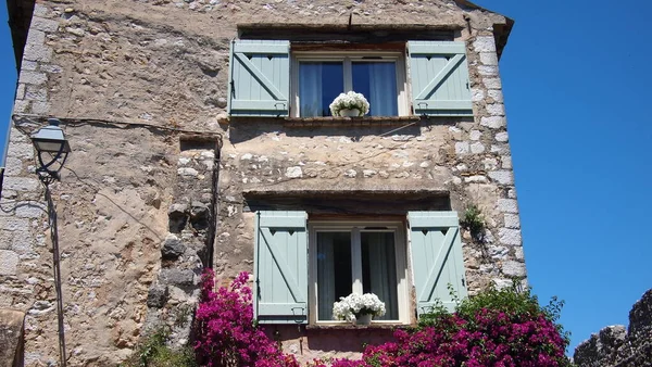 Gyönyörű Elemei Építészet Kilátás Nyílik Város Saint Paul Vence Provence — Stock Fotó