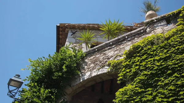 Gyönyörű Elemei Építészet Kilátás Nyílik Város Saint Paul Vence Provence — Stock Fotó