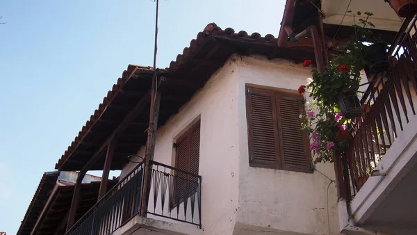 Hermosos Elementos Arquitectura Vistas Arnaia Halkidiki Grecia — Foto de Stock