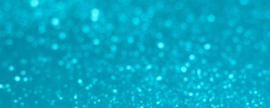 Festival defocused mavi glitter bokeh soyut arka plan.