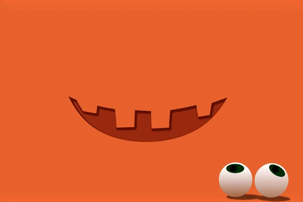 Fond Halloween : Jack Lantern sourire et les yeux . — Photo