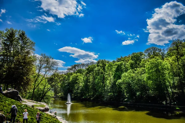 Lower Lake Snake Fountain Park — Stock Photo, Image