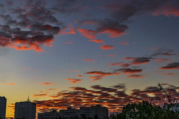 View Sunrise Cloudy Sky — Stock Photo, Image