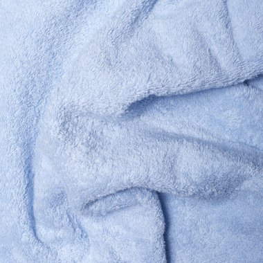 Terry havlu mavi, doku, yakın çekim.