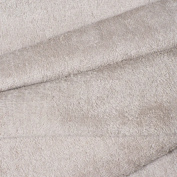 Terry Towel Beige Texture Closeup — Stock Photo, Image