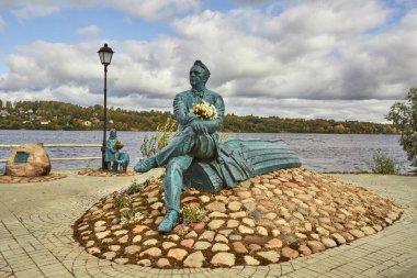 Plyos şehrindeki Fedor Shalyapin anıtı, 20.09.2020