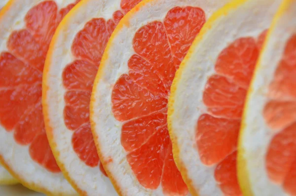 Grapefruit Slices Summer Day — Stock Photo, Image
