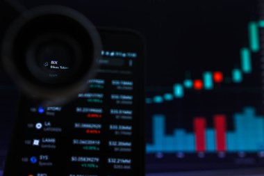 San Francisco, Abd - 9 Mayıs 2019: Bix Bibox Token Cryptocurrency'in Artan Trendi Grafiği. Yeşil Mumlar Bar Yükseltme Trend, San Francisco, California, Abd İllüstrasyon. Açıklayıcı Bir Edit