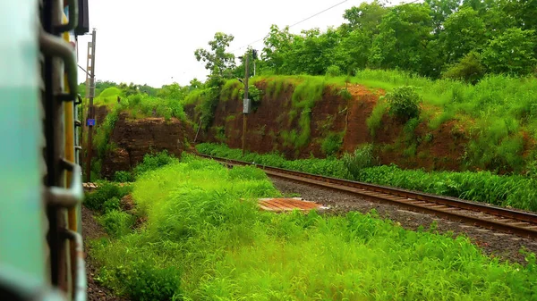 Beau Voyage Train Indien Depuis Plusieurs Endroits — Photo