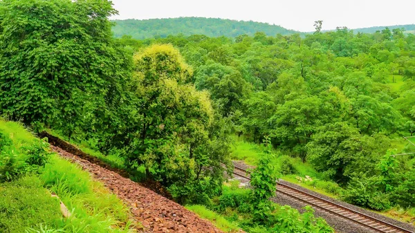 Viagem Ferroviária Indiana Bonita Vários Lugares — Fotografia de Stock