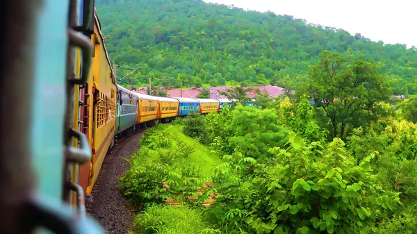 Viagem Ferroviária Indiana Bonita Vários Lugares — Fotografia de Stock