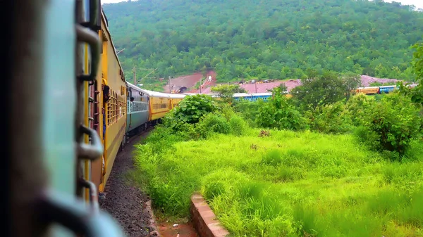 Beau Voyage Train Indien Depuis Plusieurs Endroits — Photo