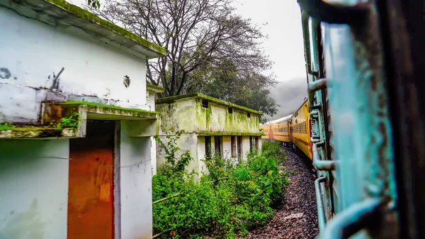 Beau Voyage Train Indien Depuis Plusieurs Endroits — Photo