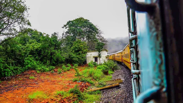 Beau Voyage Train Indien Depuis Plusieurs Endroits — Photo