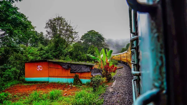 Beau Voyage Train Indien Depuis Plusieurs Endroits — Photo