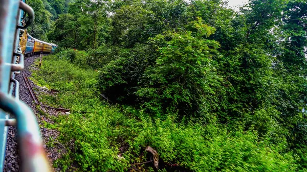 Beau Voyage Train Indien Depuis Plusieurs Endroits — Photo