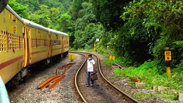 Beau Voyage Train Indien Depuis Plusieurs Endroits — Photo