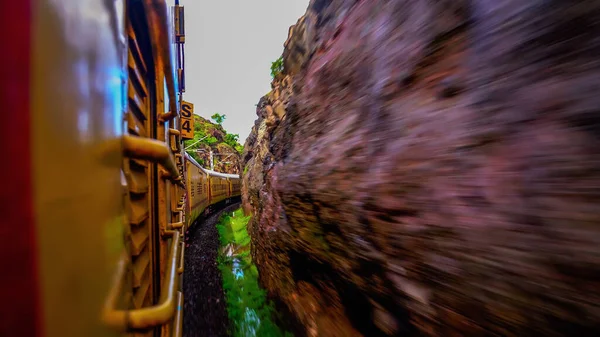 Viagem Ferroviária Indiana Bonita Vários Lugares — Fotografia de Stock