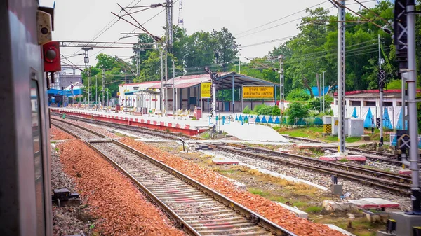 Gyönyörű Indiai Vasúti Utazás Több Helyről — Stock Fotó