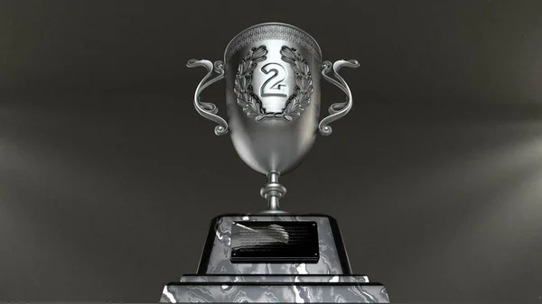 Шинный Трофей После Чемпионата Отошел Второй План Темный Светлый Фон — стоковое фото