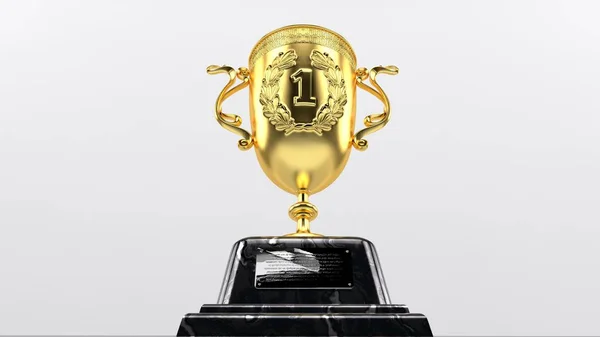 Shiny trophy isolated over background — Stock Photo, Image