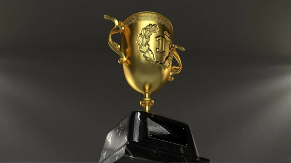 Shiny trophy isolated over background — Stock Photo, Image