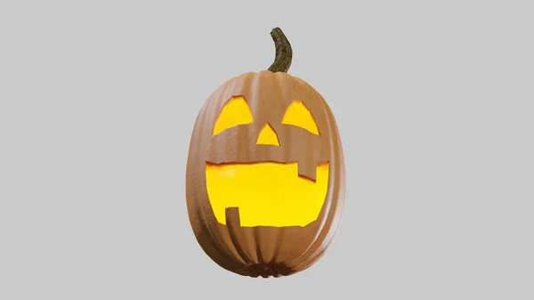 Illusztráció Halloween Pumpking Faragott Ünnepnapokon Jack Lantern Leképezés — Stock Fotó