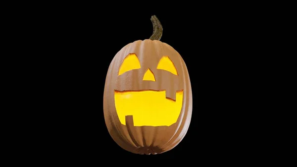 Illustration Halloween Pumpking Ristade För Holydays Jack Lantern Rendering — Stockfoto