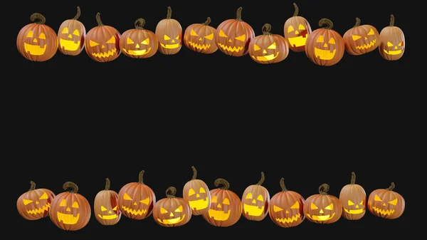 Ilustración Una Calabaza Halloween Tallada Para Los Días Festivos Jack Imágenes de stock libres de derechos