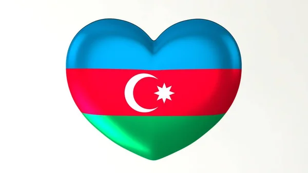 모양의 렌더링 플래그 아제르바이잔 — 스톡 사진