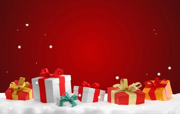 Christmas Gifts Boxes Illustration Stock Picture
