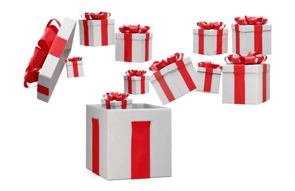 3d-illüstrasyon Noel hediyeleri