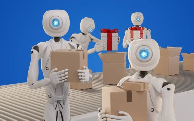 üretim ve lojistik, Noel hediyeleri ve karton kutular üzerinde